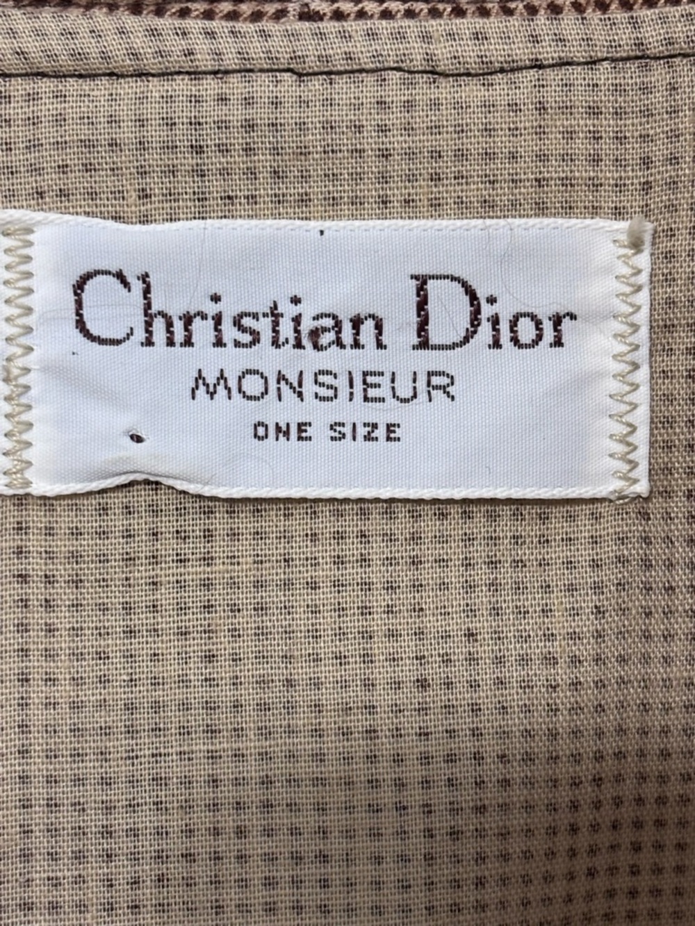 Dior Men Brown Tan Robe with Dark Brown Trim - Picture 3 of 11